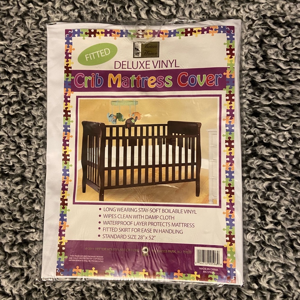 NEW Fitted Vinyl Skirt For Baby Crib